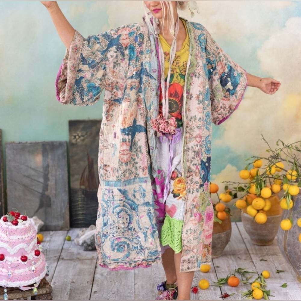Magnolia Pearl Dashi Piecewise Kimono